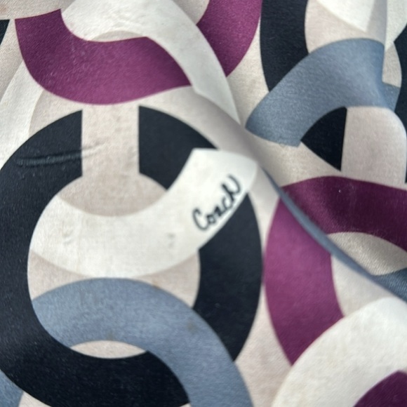 COACH MAGGIE OP ART HOBO PURPLE CHAINLINK SATCHEL HANDBAG CARRYALL F0967-14420 - Picture 10 of 10